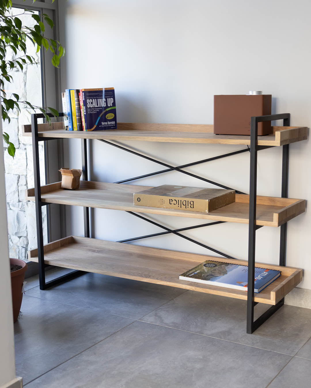 Labyrinth Bookshelf in Oak