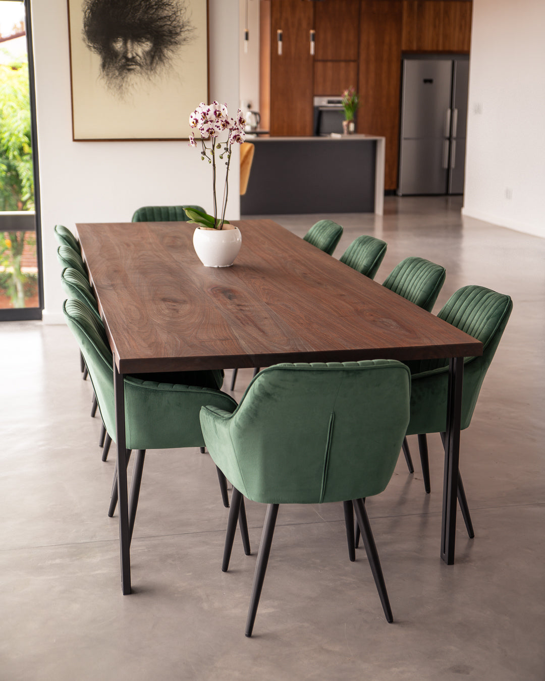 Jenni Dining Table in Solid 45mm Kiaat